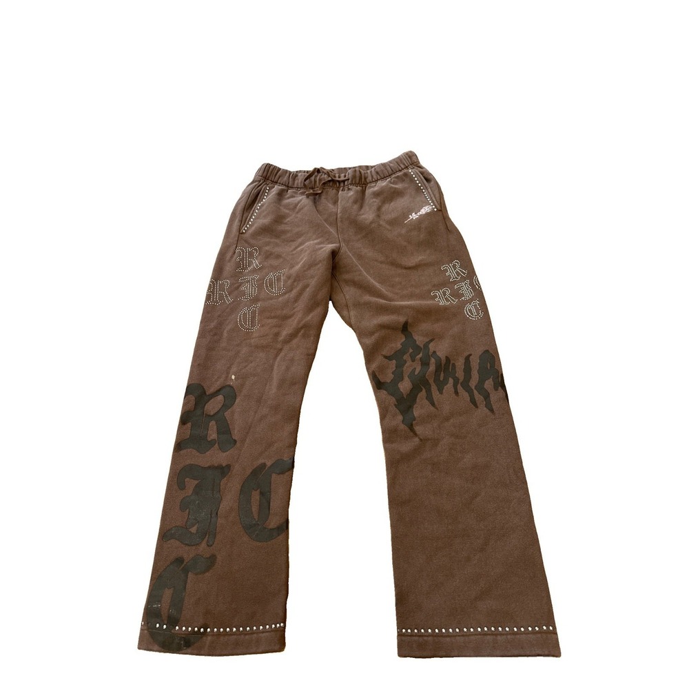 Civil Regime Wide Leg Cargo Fleece Joggers Pants Men's Large